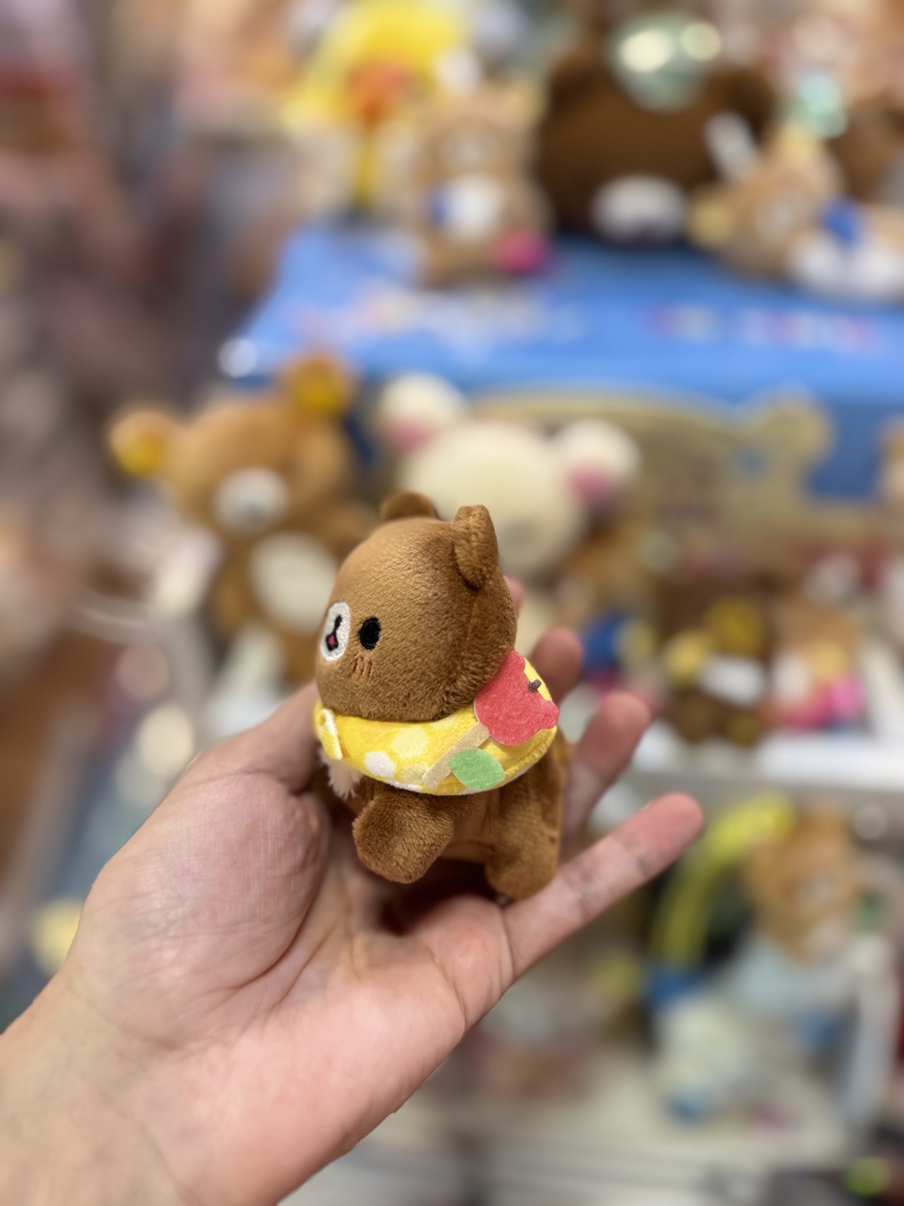 《現貨》全新日本小熊10週年紀念巡迴pop up店限定小熊探險隊系列3隻手玉連索袋套裝