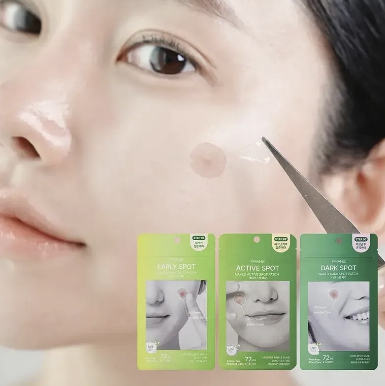 隱形痘痘貼｜韓國 FRANZ 醫美級隱形痘痘貼 3段修復不再留痕 72入｜Naked Spot Patch