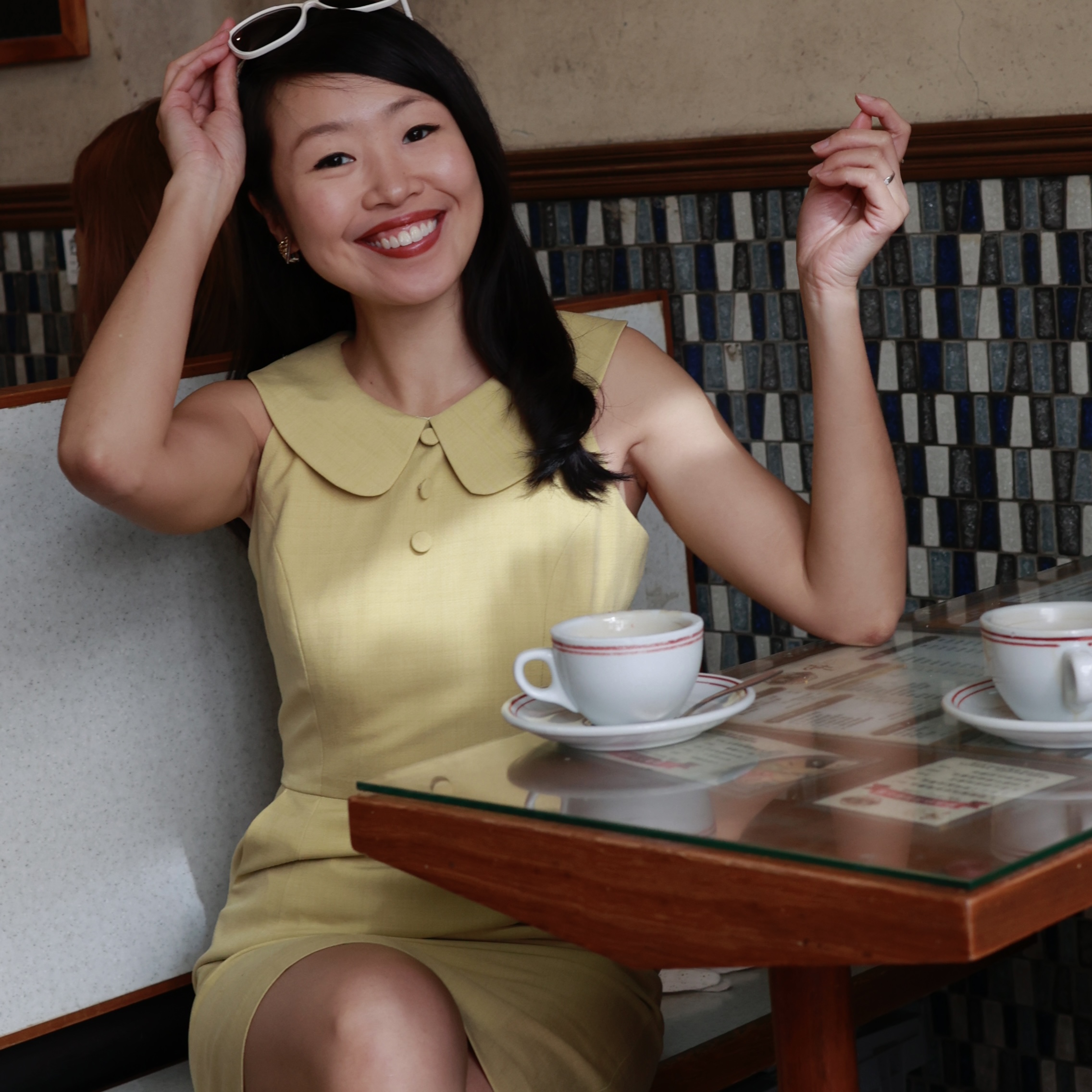 (Custom-Made) The Piccadilly Round-Collar Hourglass Dress - Available in various colour (FM232)