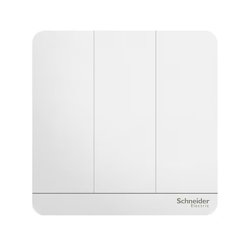 施耐德 AvatarOn 白 3位單控 帶指示燈 開關掣