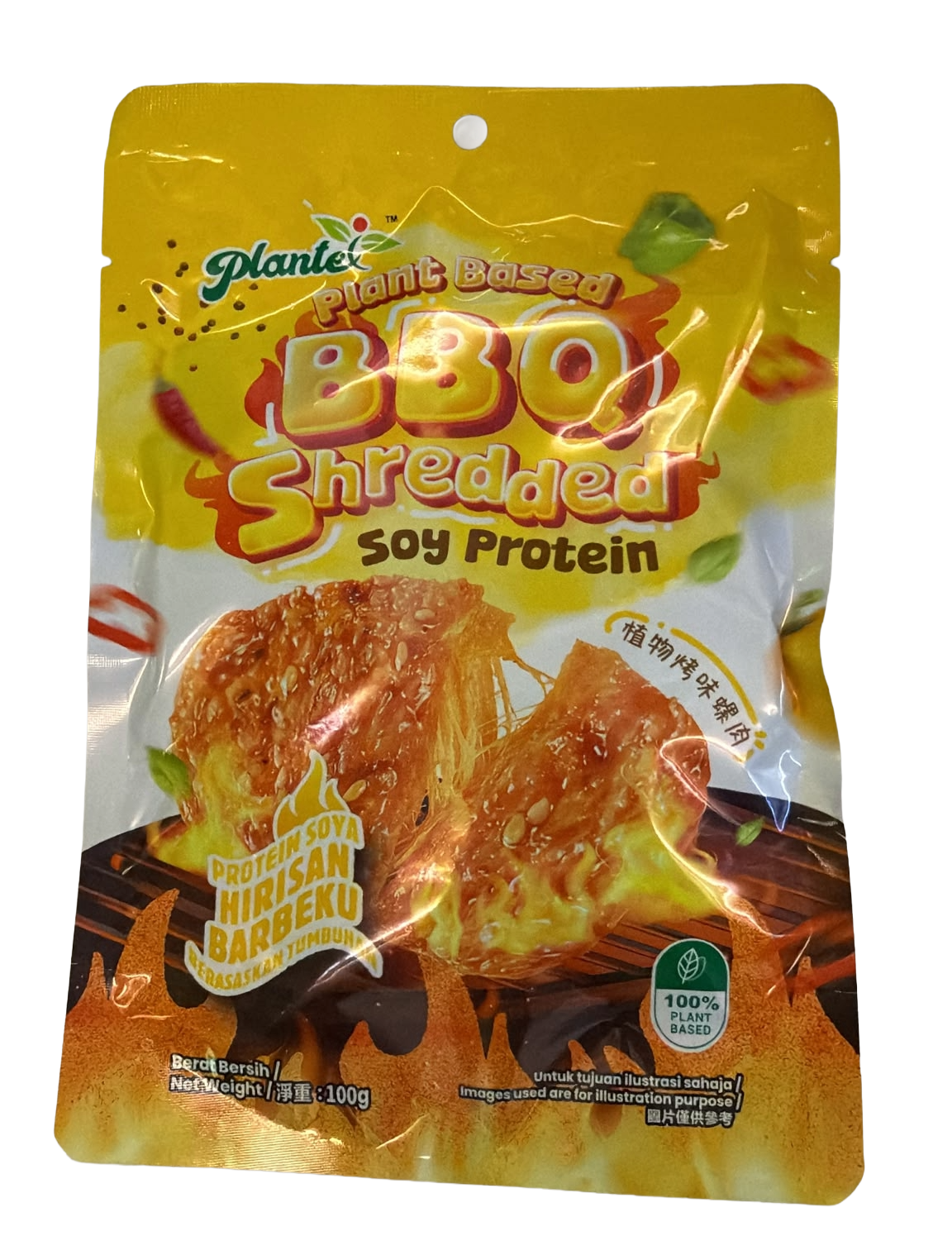 Plantex-植物燒烤味螺肉(純素) 100g/ Plant Based BBQ Shredded Soy Protein (Vegan) 100g 