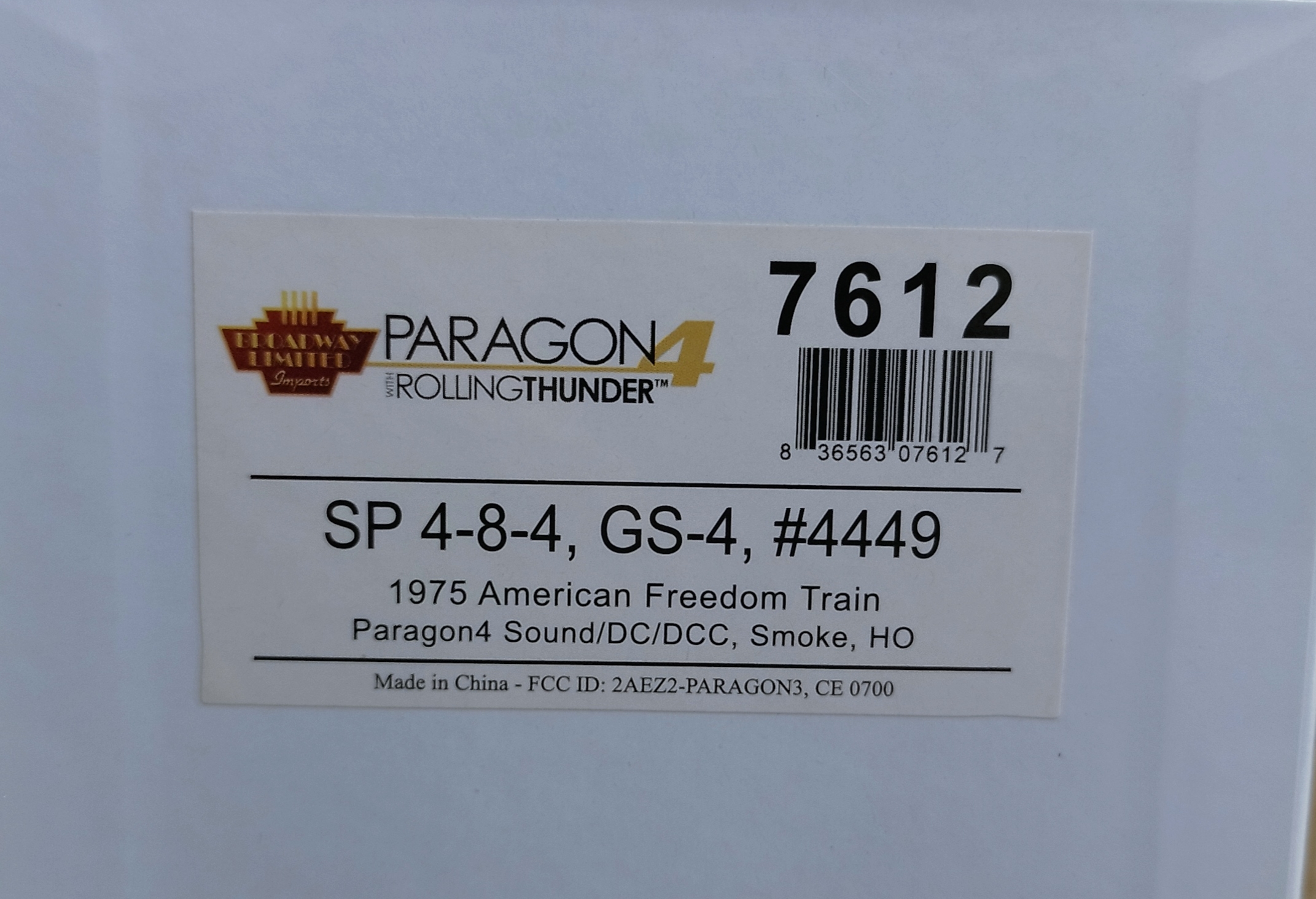 BROADWAY Southern Pacific GS-4 #4449 1975 American Freedom Train Paragon4 Sound/DC/DCC Smoke