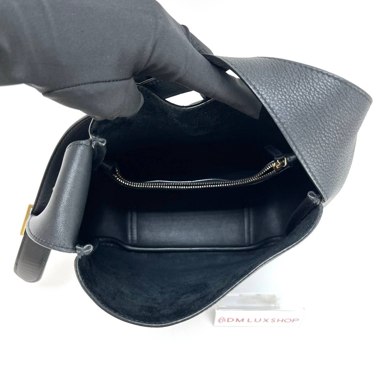 YSL LE 5 À 7 Supple Small Black GHW 