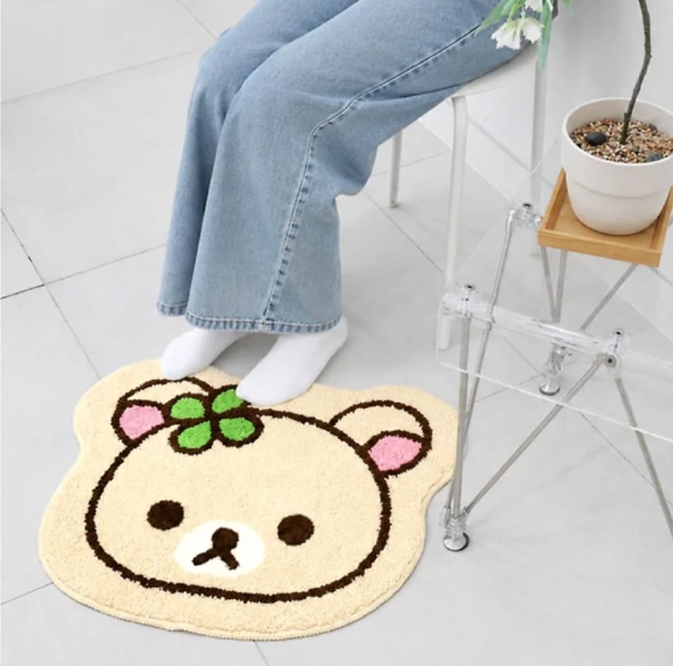 《預約貨品》全新韓國限定 Rilakkuma頭型地毯