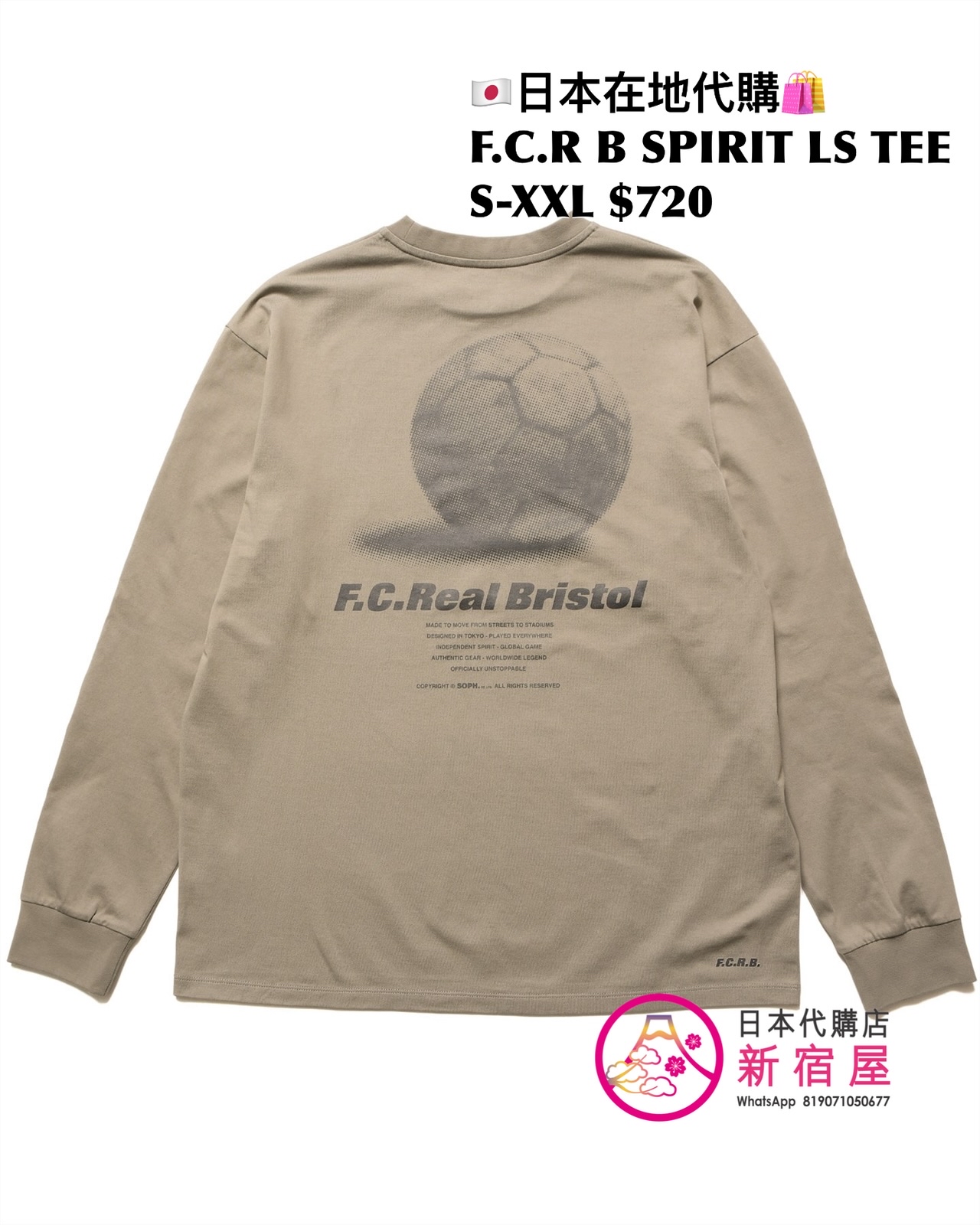 F.C.REAL BRISTOL SPIRIT LS TEE/ SHADOW EMBLEM LS TEE/ 56STARS LS TEE/ ORIGIN POCKET LS TEE