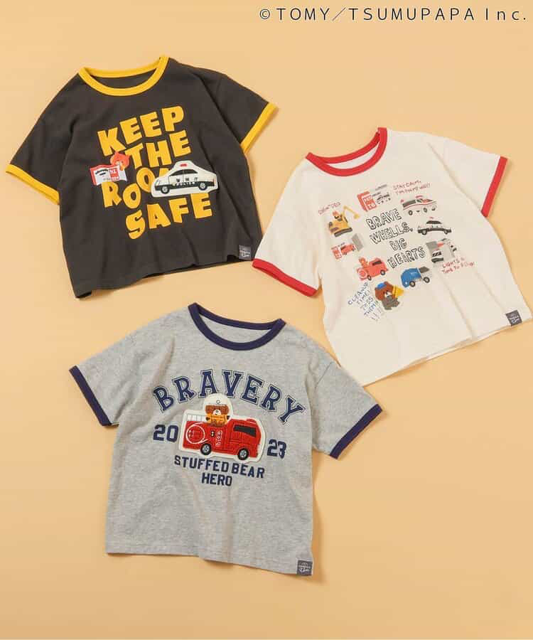 🇯🇵預訂 日本直送🇯🇵Breeze x Tomica系列三色車車字母印花滾邊短袖T恤