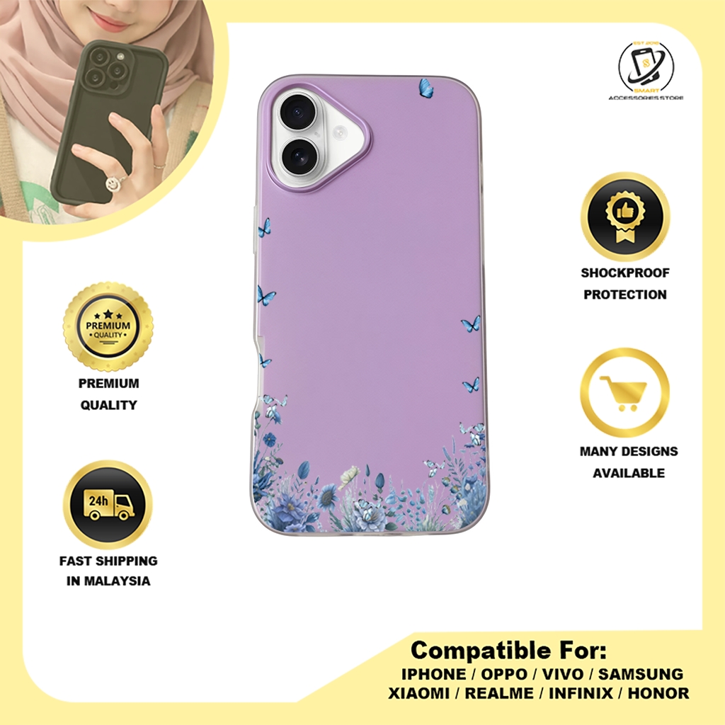 JELLY CASE PHONE FOR IPHONE - DESIGN BUTTERFLY C