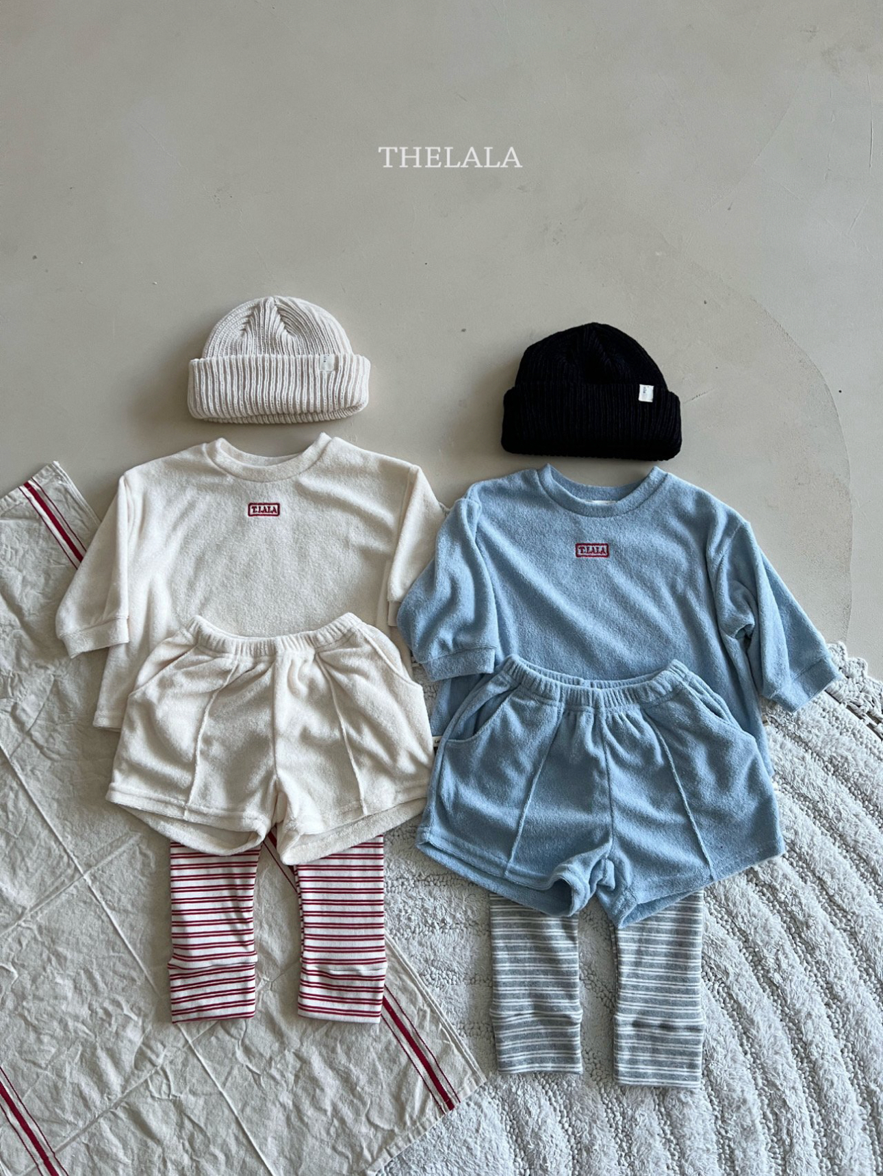 🌸預訂 韓國直送🌸🇰🇷THELALA兩色標籤條紋打底褲