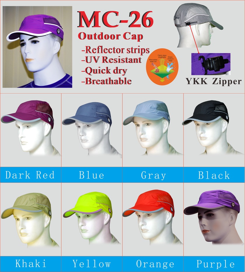 Mountain Wolf Outdoor Cap With Reflective Sptraps MC26