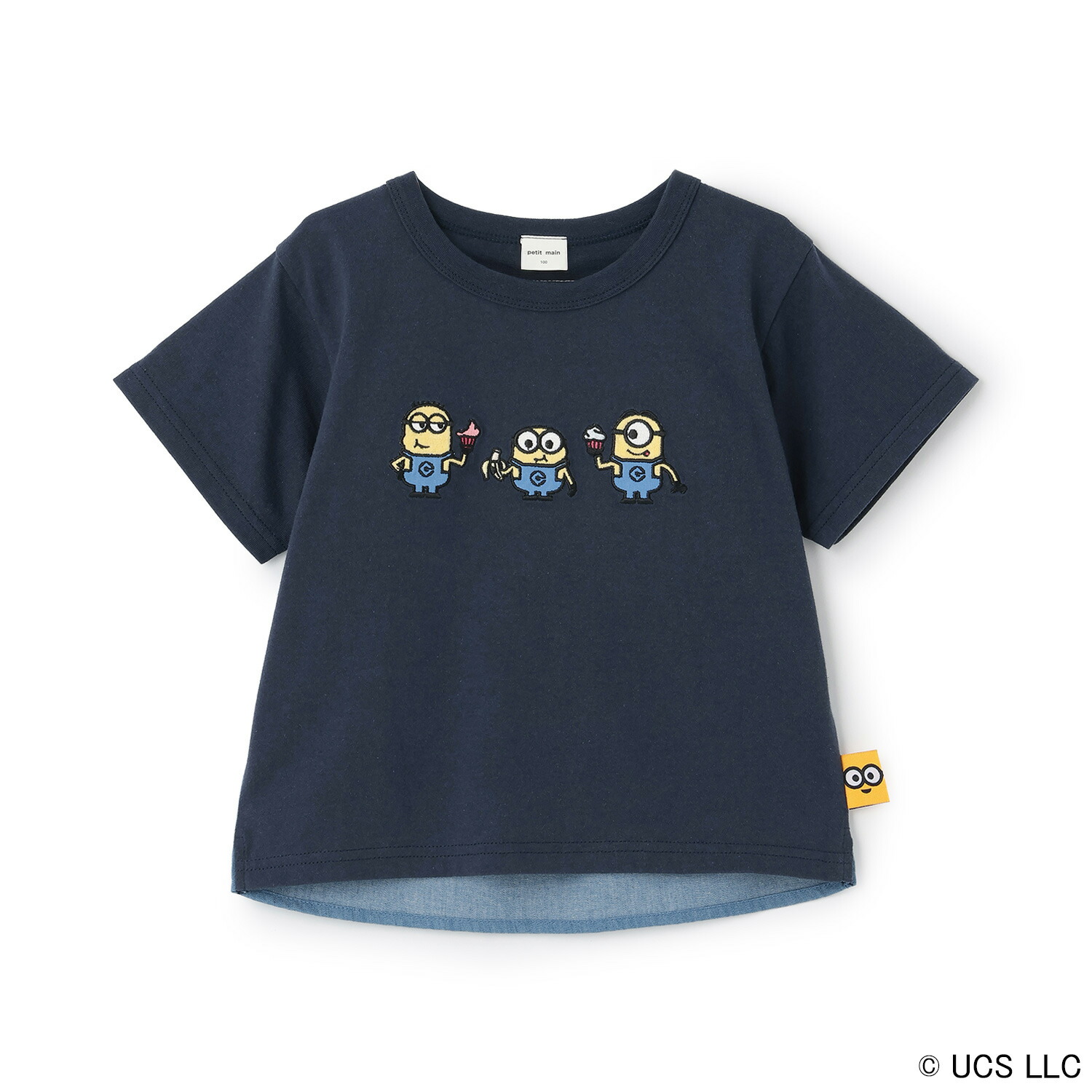 🆕【⭐訂購⭐】🌀🇯🇵 日本直送🌀#Minions 刺繡 布料拼接 短袖Tee [3款選] 🌀 [ELFA-0128]