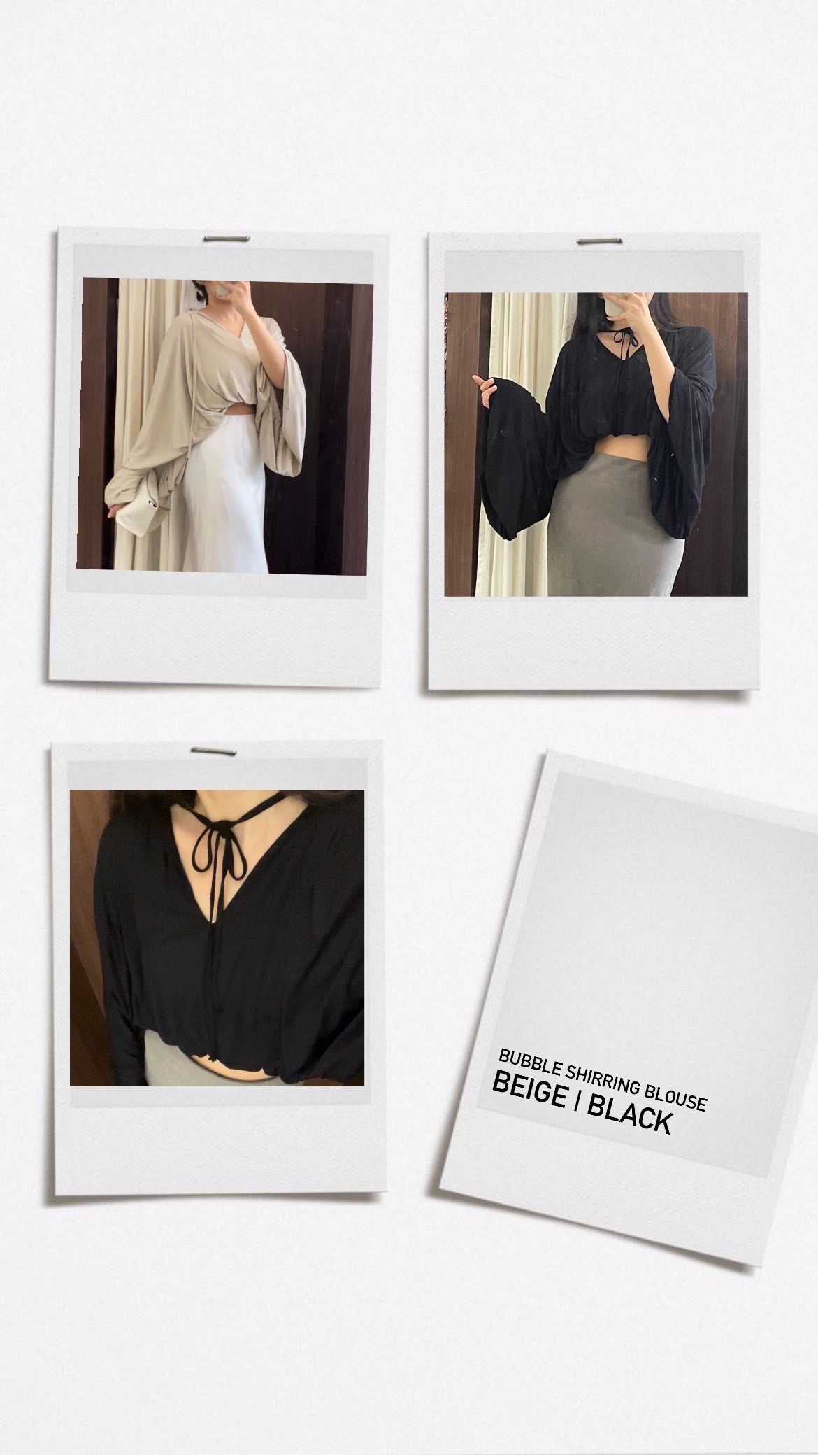 🌷| BUBBLE SHIRRING BLOUSE 