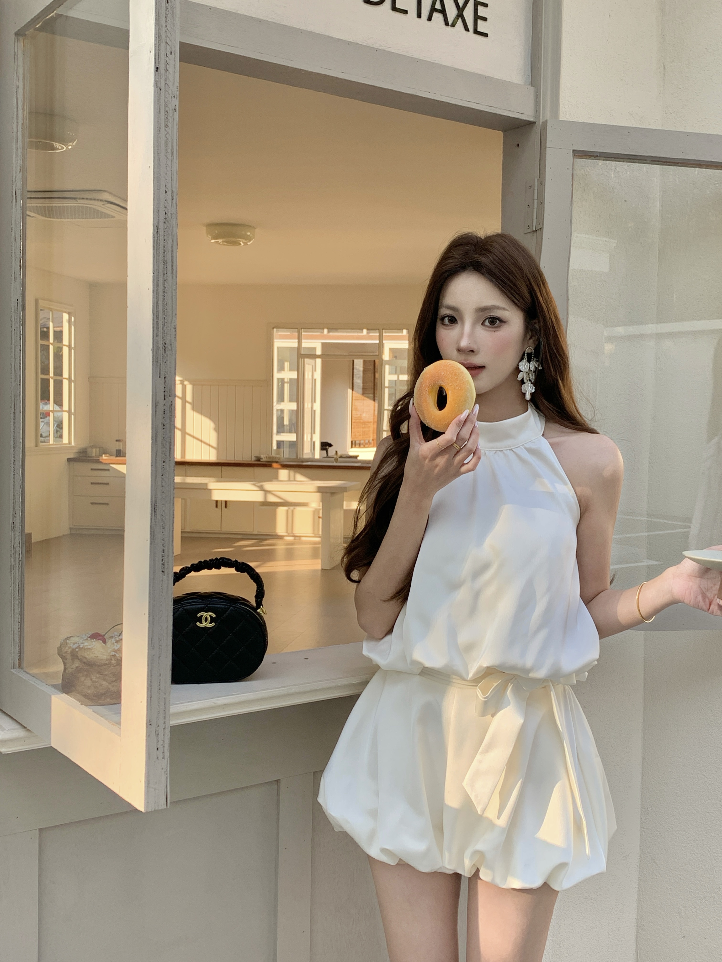 C21 新中式缎面套装