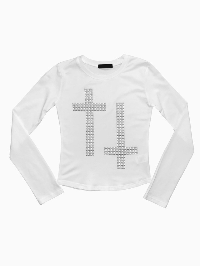 Studded Cross Long Sleeve