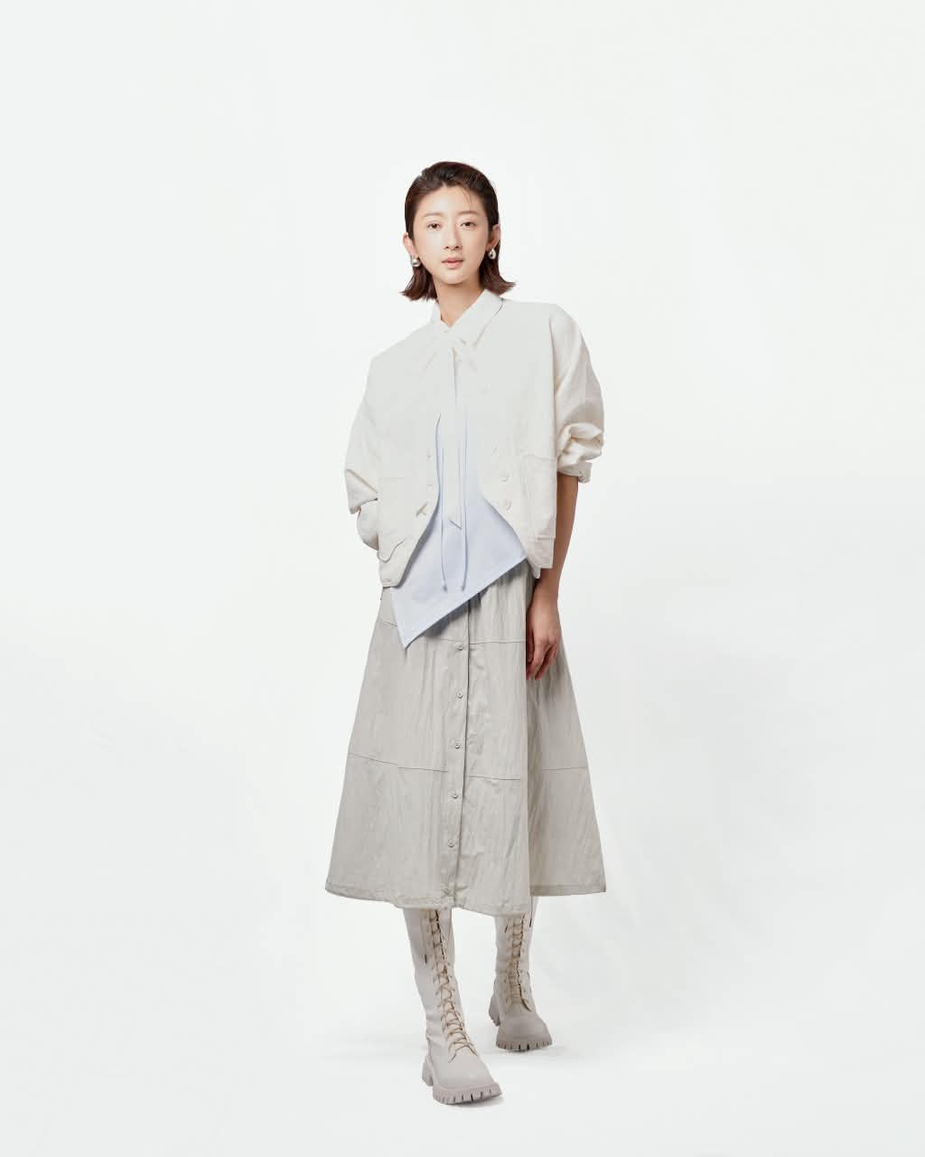 VIL-T2721 ASYMMETRIC KNIT TOP