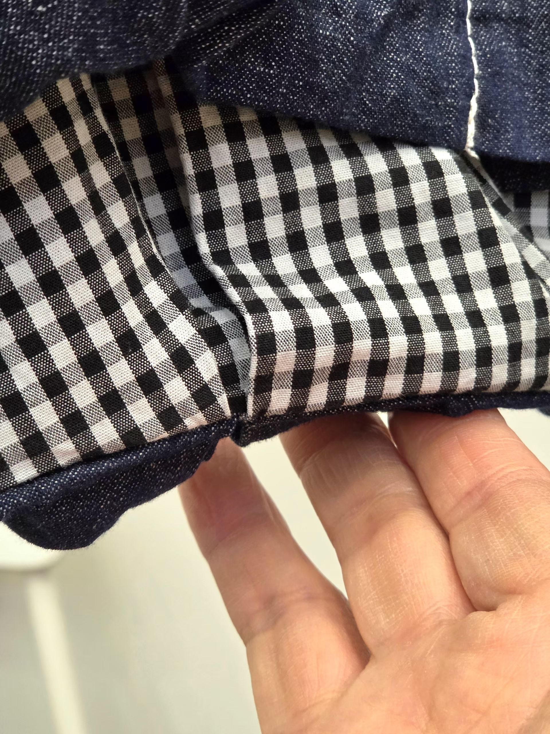 NO OS 牛仔泡泡背心