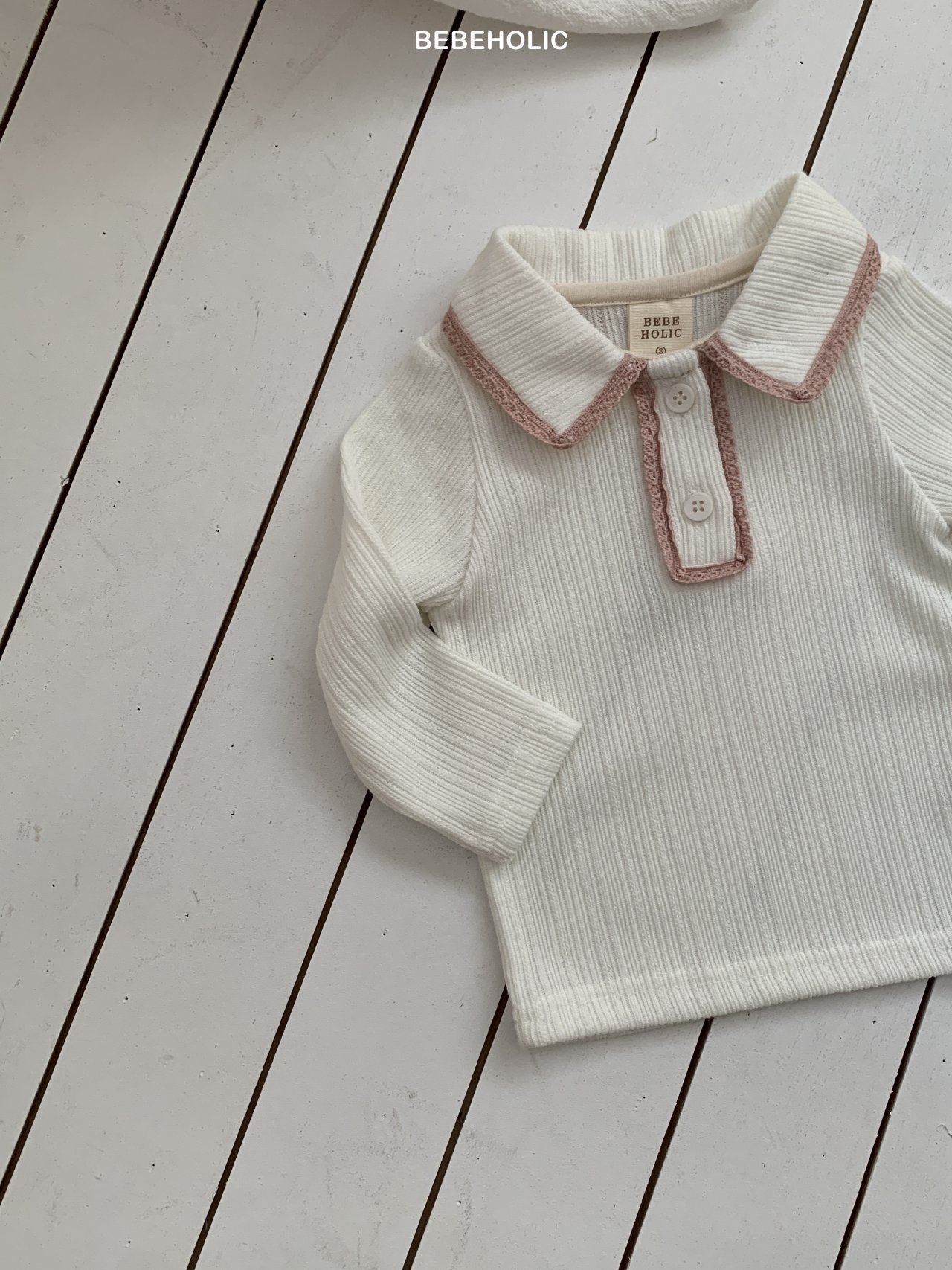 🌸預訂 韓國直送🌸🇰🇷BEBEHOLIC三色蕾絲花邊翻領長袖上衣