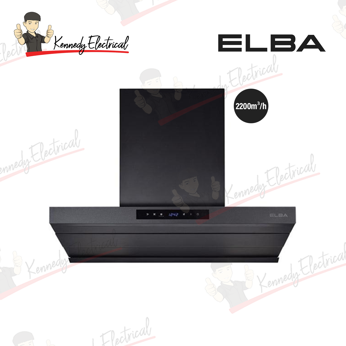 Elba 2200mÂ³/h Aphanite Designer Hood EH-Q9695DC(GR)
