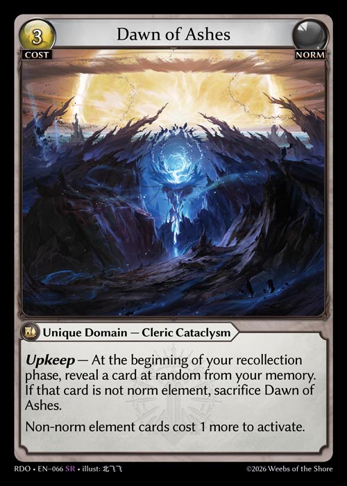 Dawn of Ashes / RDO-066 (SR)