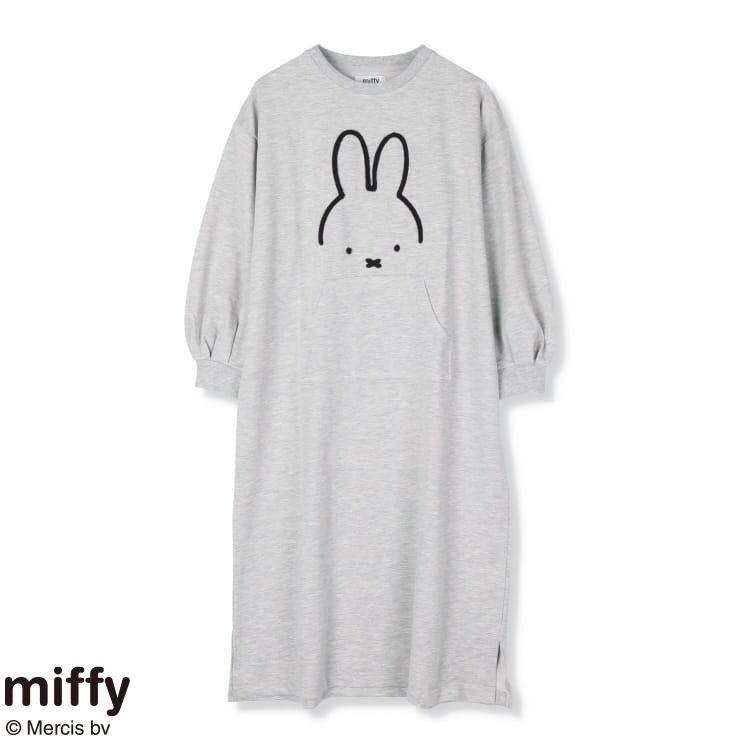 MIFFY 女裝 長袖連身家居裙 灰色 M/L