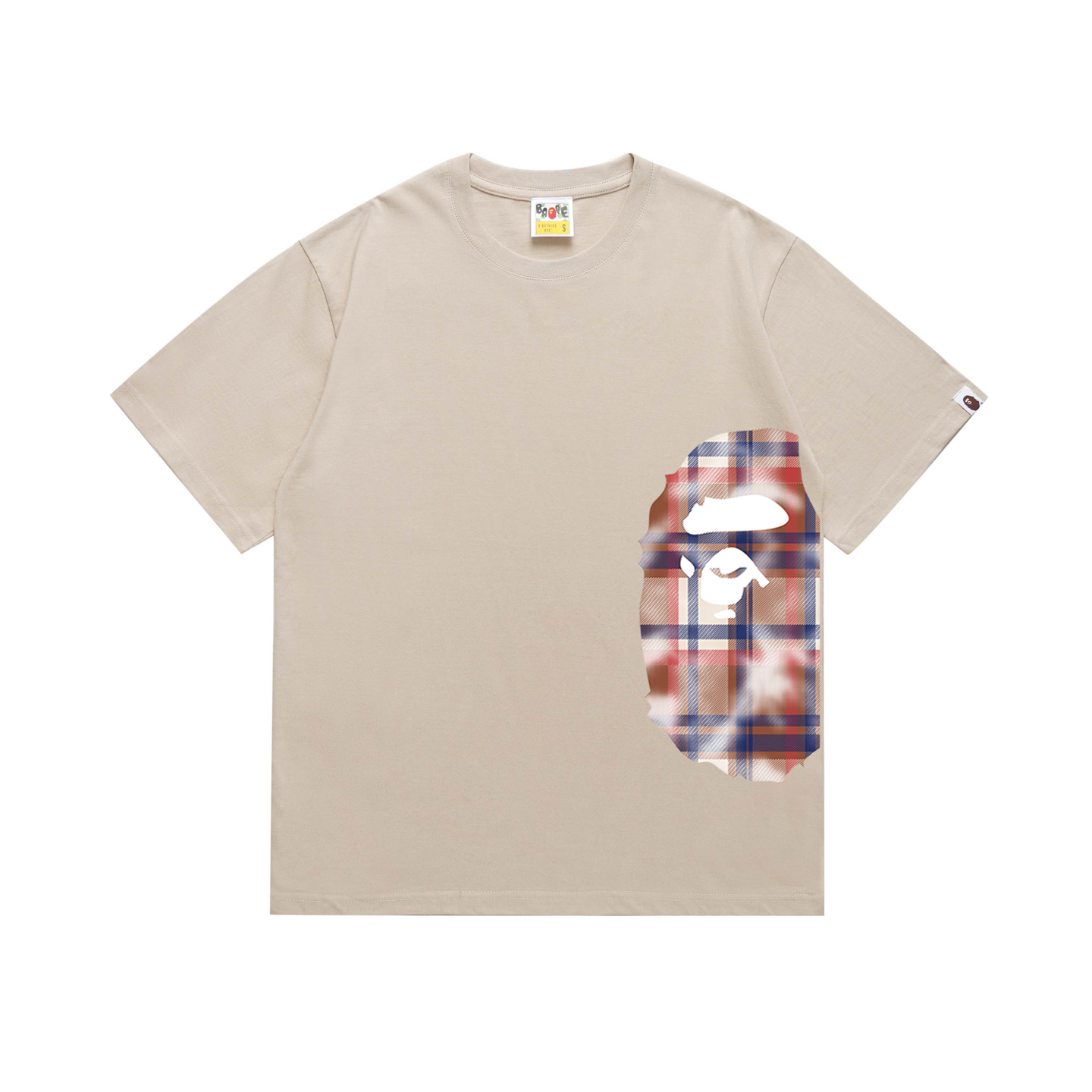 Bape Check Big Ape Head Tee