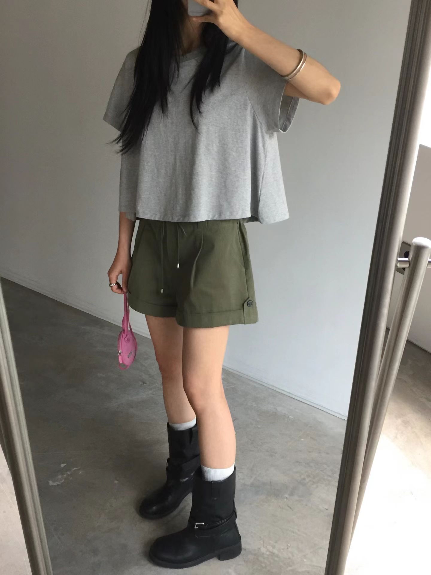 Basic crop tee #top134