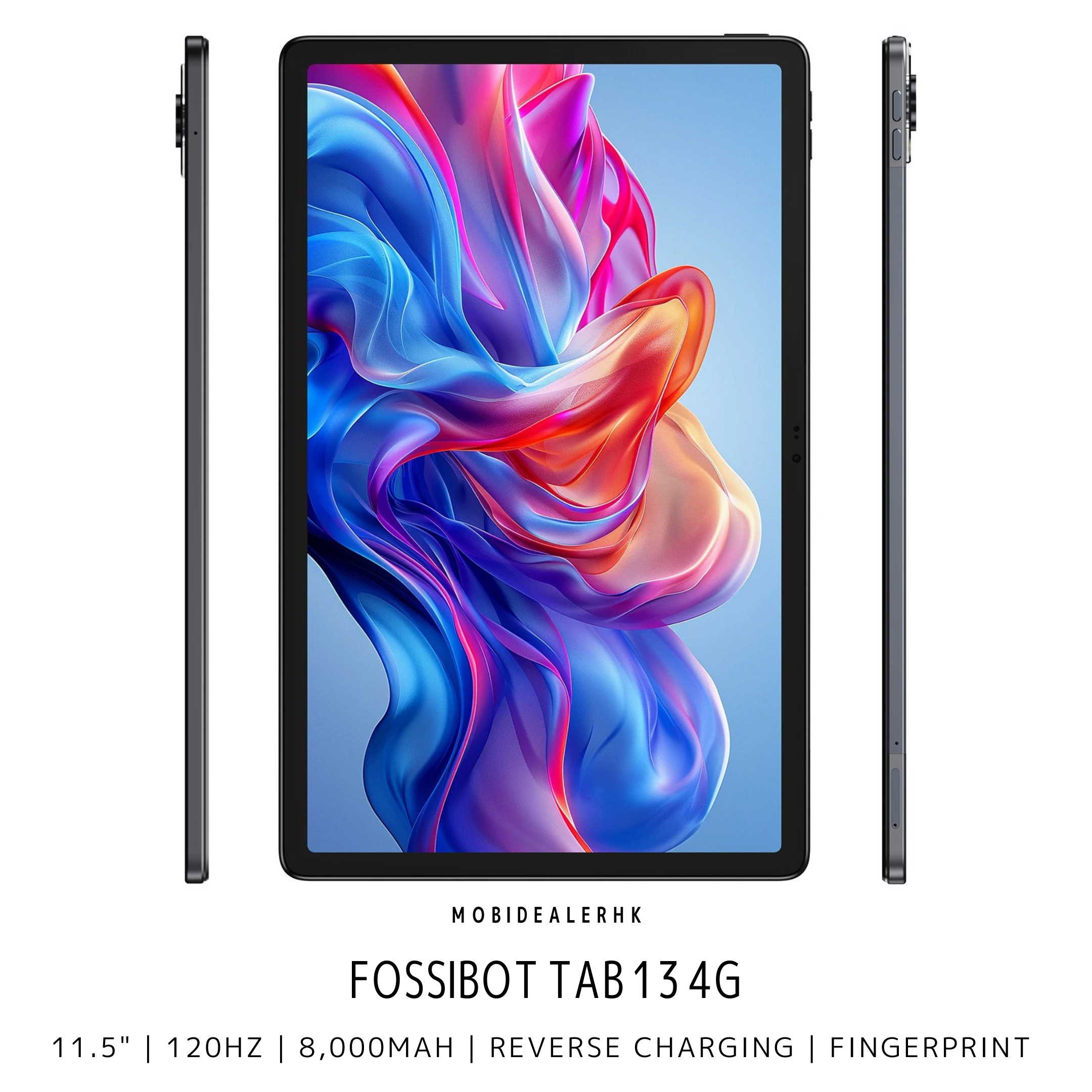 Fossibot Tab 13 | 4G | 平板電腦 | 11.5" | 120Hz | 8,000mAh | Fingerprint