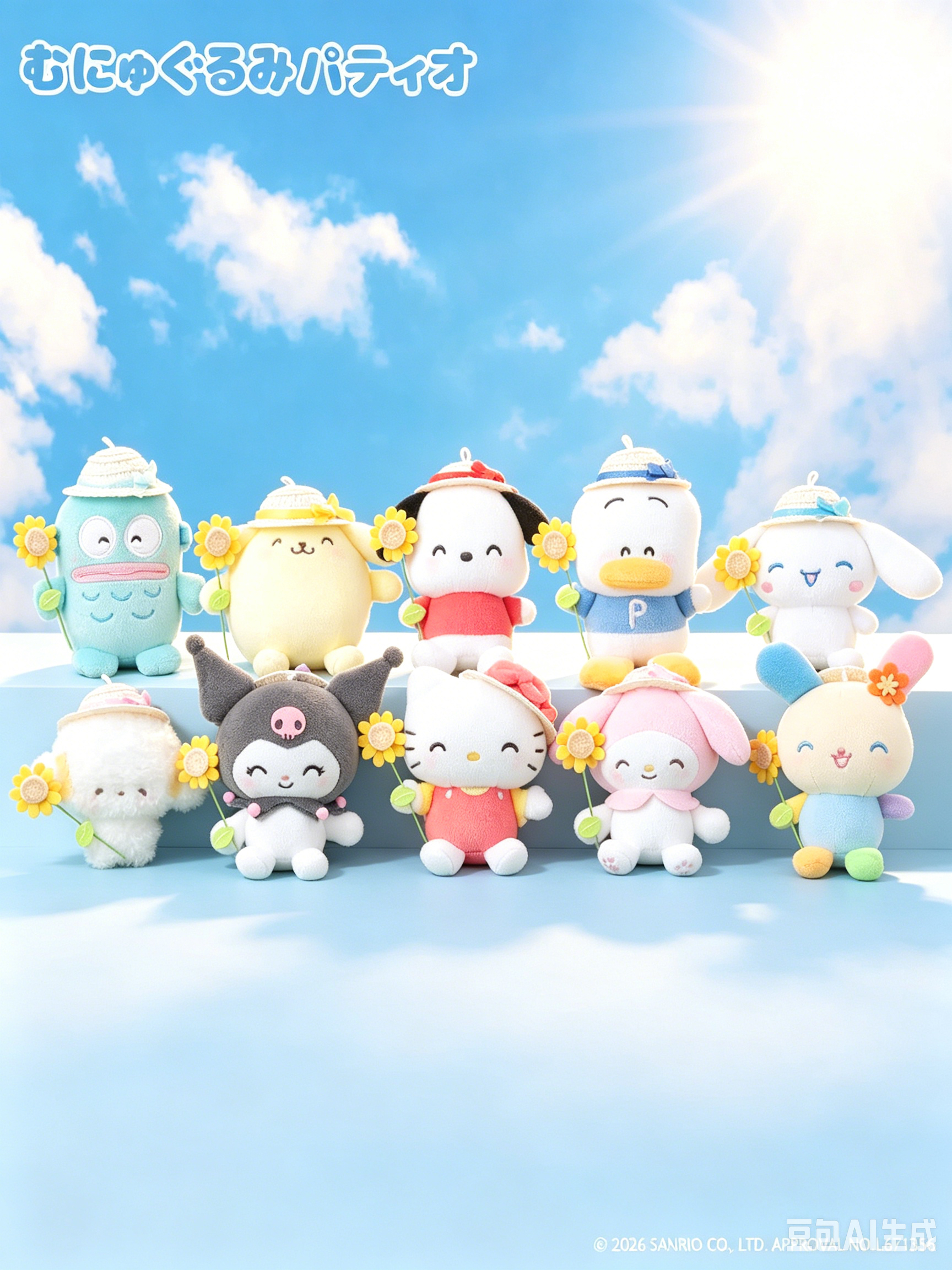［7月頭到貨］🇯🇵日本限定sanrio 向日葵公仔掛飾