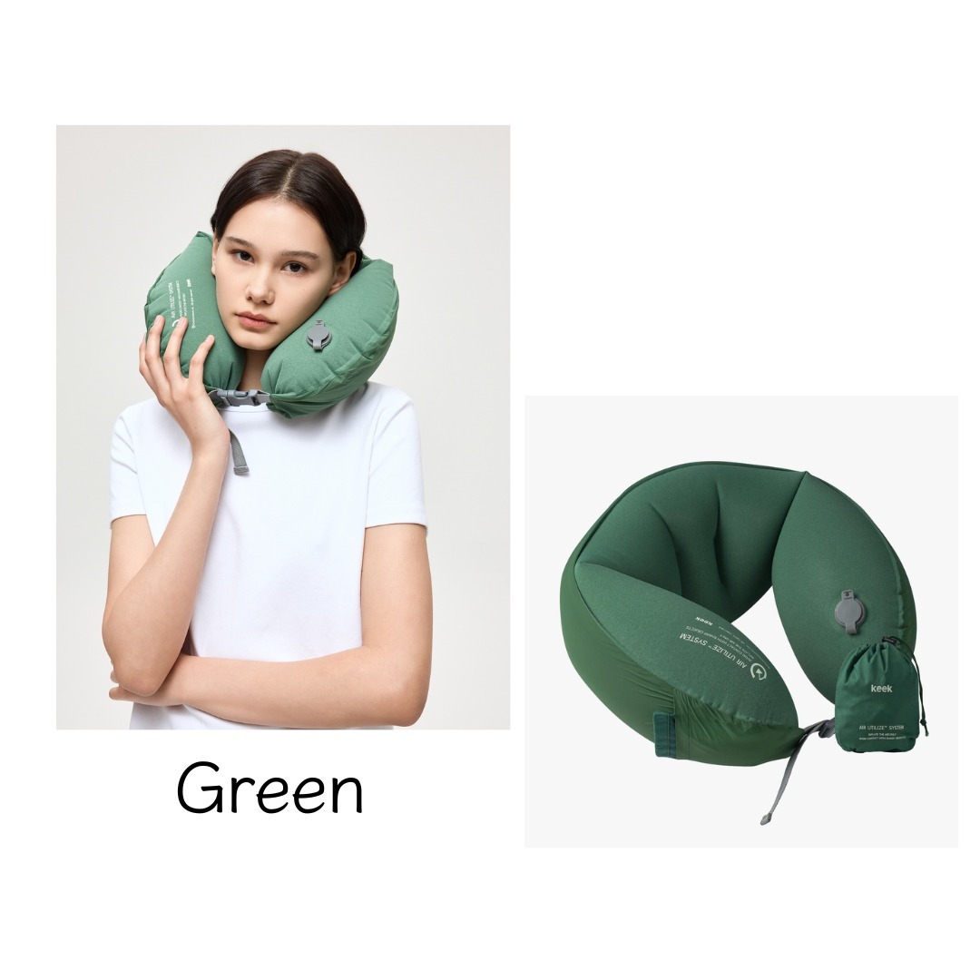 限時優惠$228件。2件起$220件。KEEK旅行吹氣頸枕V2