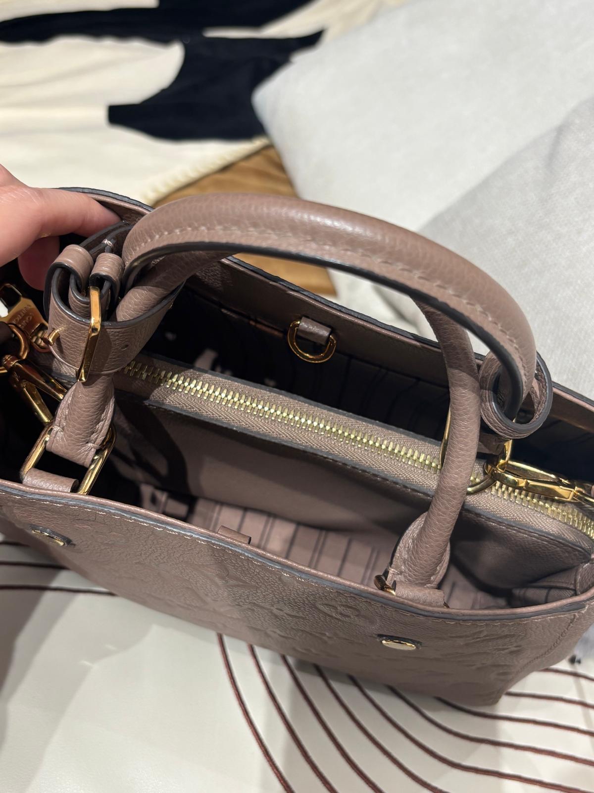 Lv montaigne bb empreinte calfskin 100%Authentic,98%new ✅key lockpad✅strap✅dust bag  