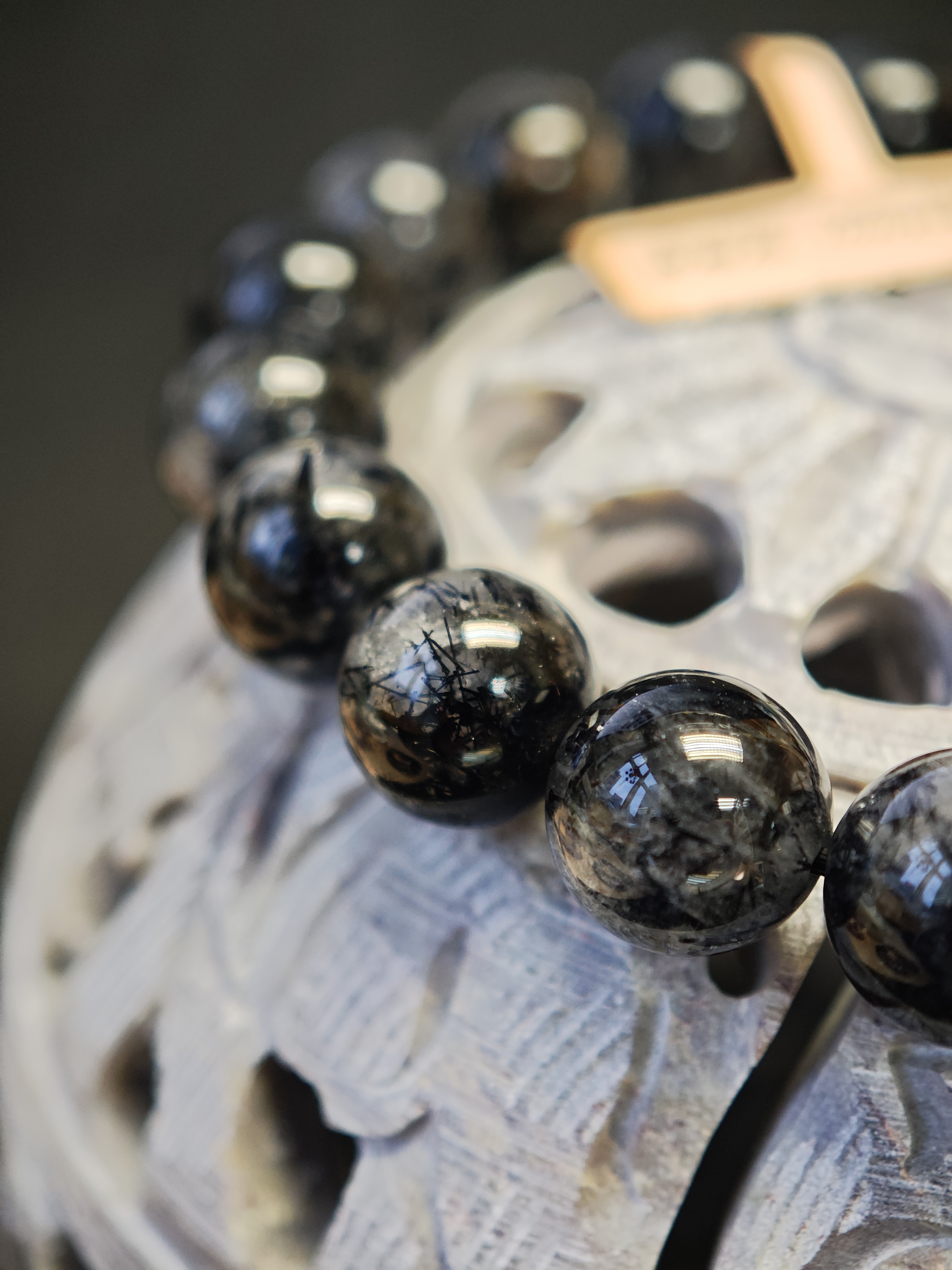 ✨新品水晶手串✨😊實物拍攝📷✨⚫黑髮晶🖤✨✨