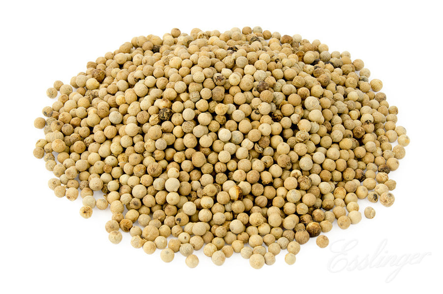 優質白胡椒粒 — 原粒飽滿．香氣清雅．即磨即用風味最真Premium Whole White Peppercorns — Plump & Aromatic — Freshly Ground for Delicate Flavourउत्तम साबुत सफ़ेद मिर्च — भरे हुए दाने, हल्की सुगंध — ताज़ा पीसें, नाज़ुक स्वाद पाएँ