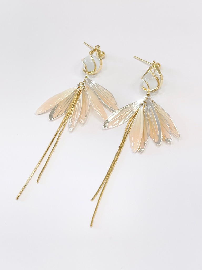 独特设计感扇形耳环