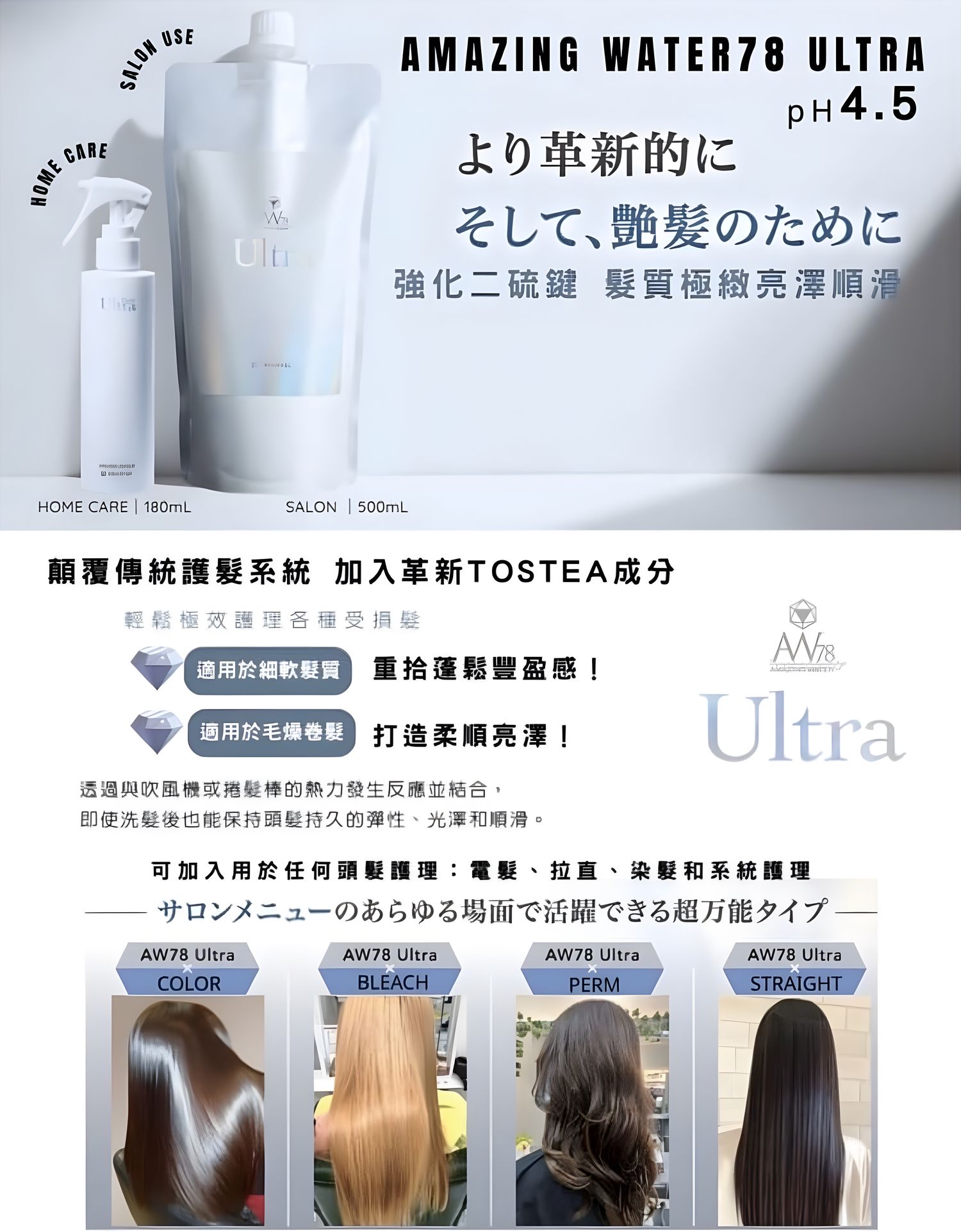 CHUOYUKI LV Pro Ultra Home Amazing Water 78 Refill 亮澤順滑免沖洗護髮噴霧補充裝 500ml   