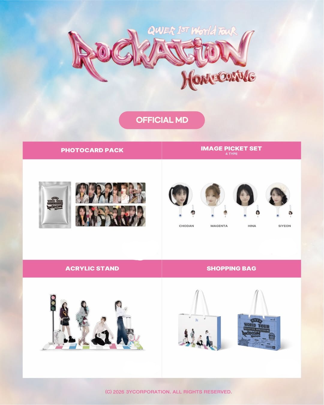 [QWER] QWER 1ST WORLD TOUR ENCORE in SEOUL OFFICIAL MD