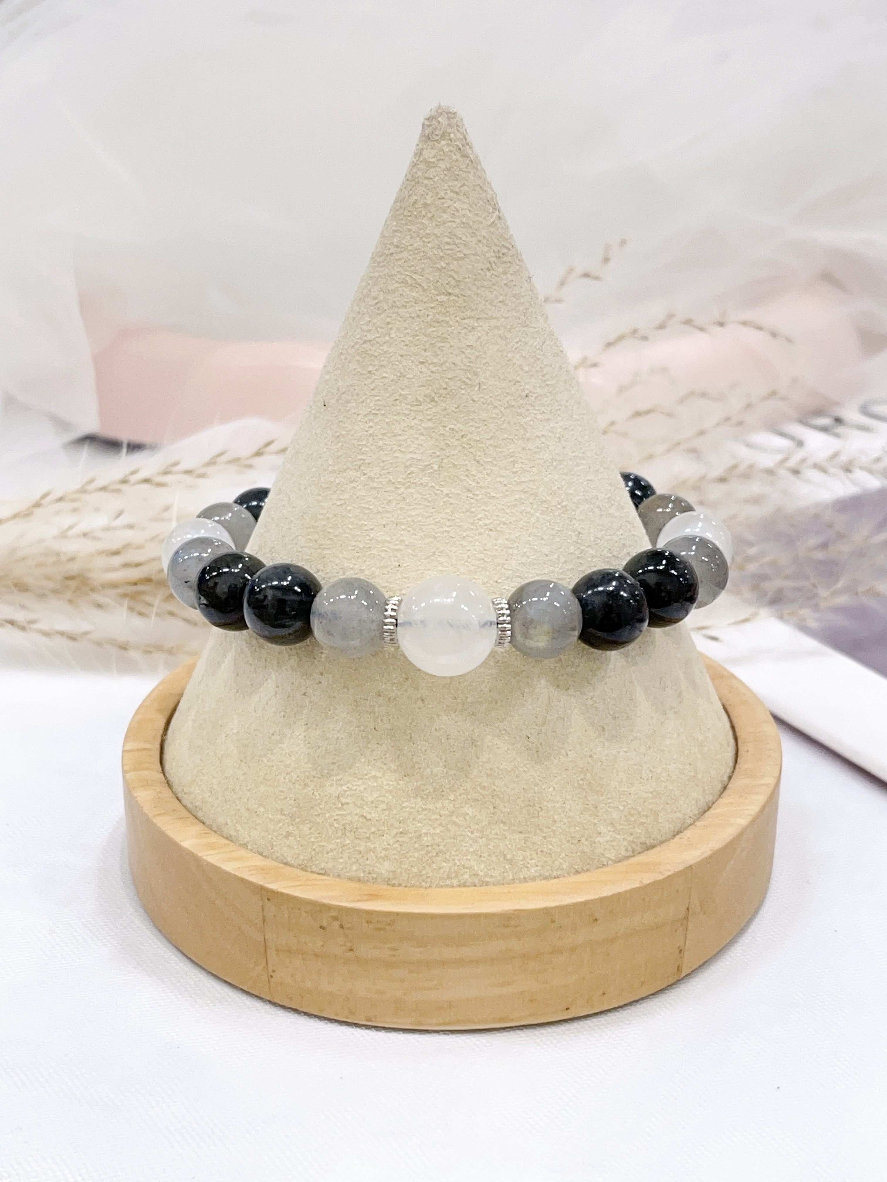 🌙 渐层月光石手串  Moonstone Gradient Bracelet｜温柔守护