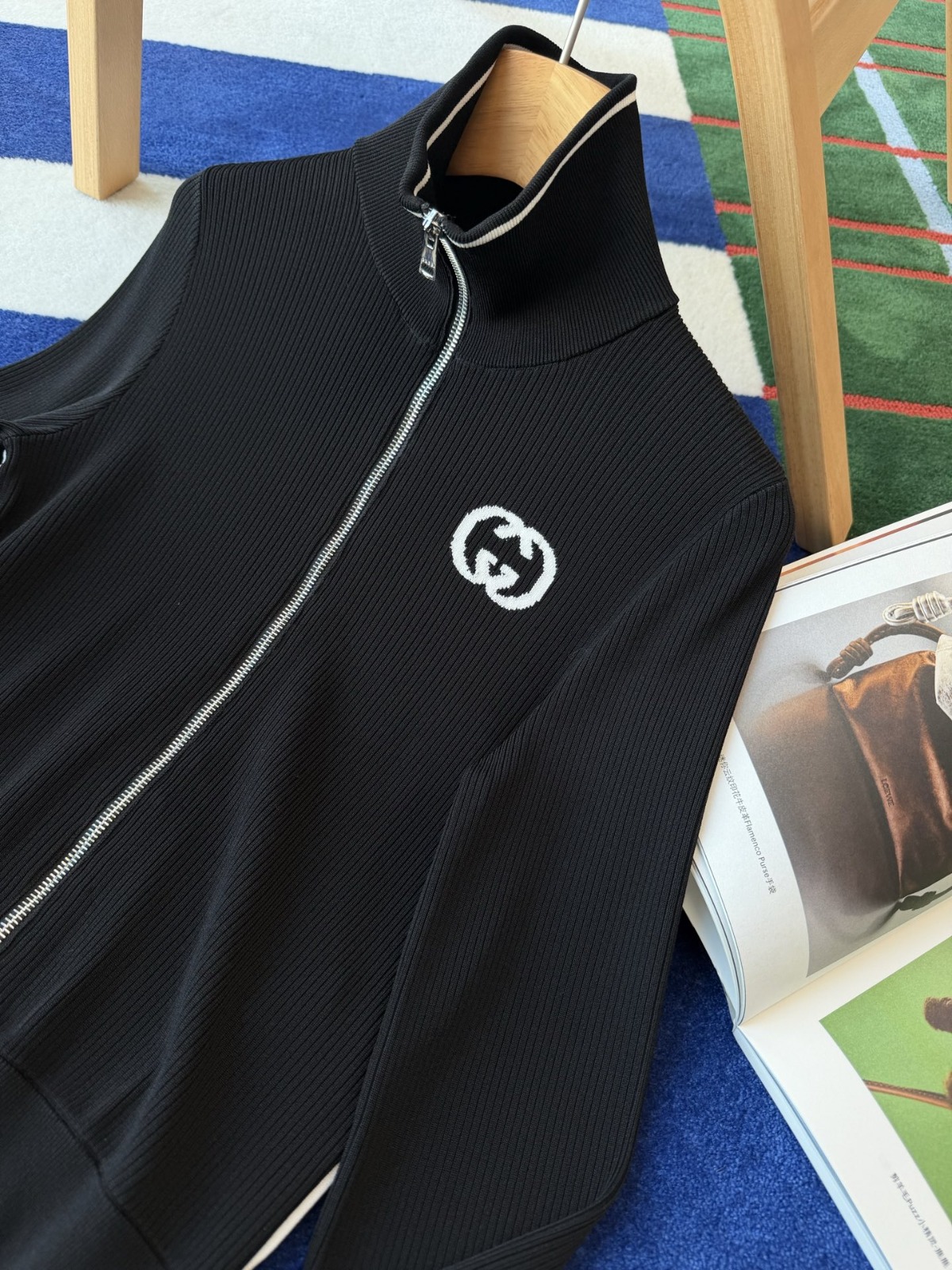 【頂級原單】GUCCI 羅紋拉鍊外套