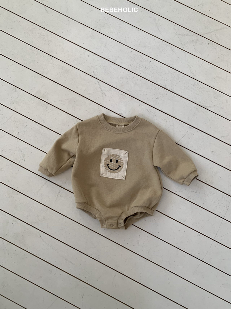 🌸預訂 韓國直送🌸🇰🇷BEBEHOLIC兩色笑哈哈圖案長袖包屁衣