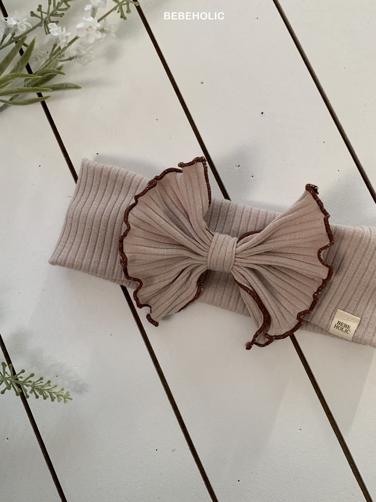🌸預訂 韓國直送🌸🇰🇷BEBEHOLIC五色標籤蝴蝶結髮帶