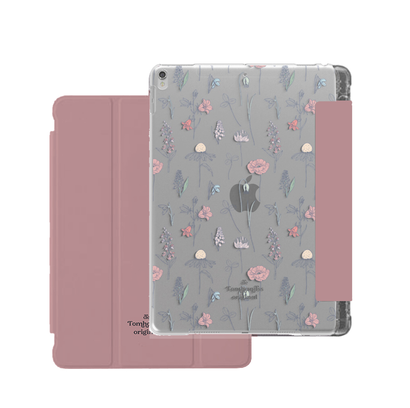 【FlowerBox VOL.34】透明磨砂書本式 iPad Case