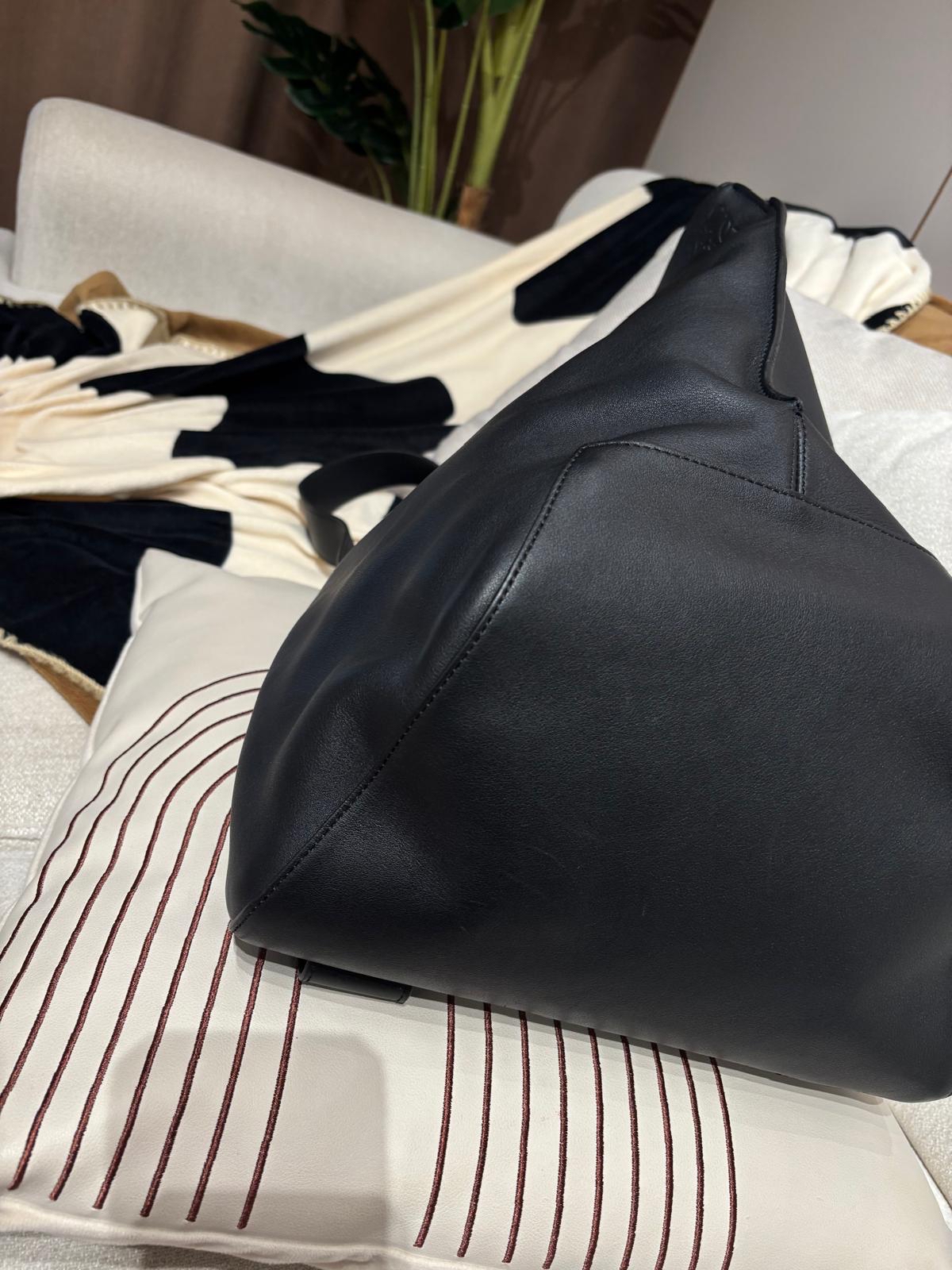 Loewe Sling Backpack Black Calfskin 100%Authentic, 98%New ✅Dust bag