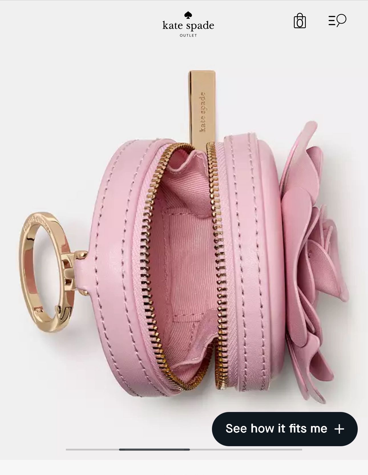 🇺🇸✈️🇨🇦粉紅色玫瑰🌷Kate ♠️ New York Outlet 吊飾現貨💕💕💕