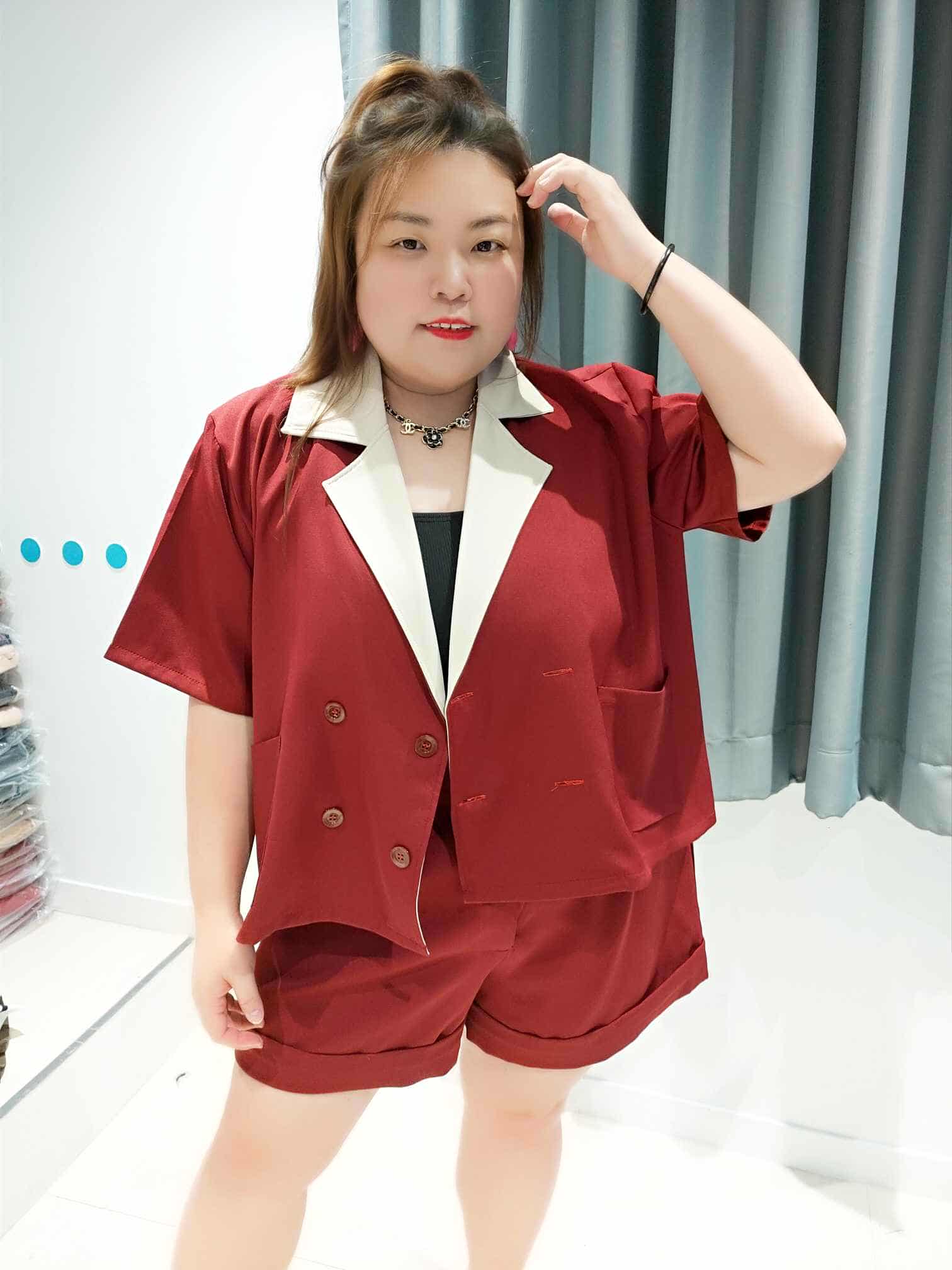 DOC07 大翻领短袖外套