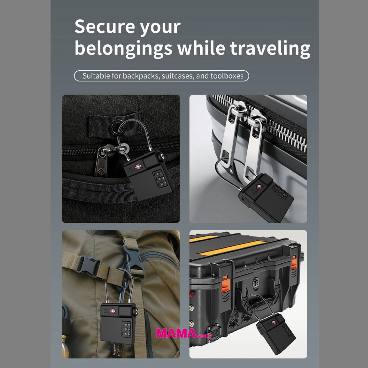 Micflip K05 智慧行李密碼鎖追蹤器（Smart TSA Luggage Lock）✈️