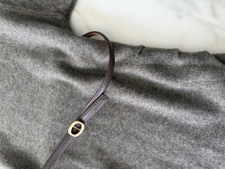 Timeless Belted Knit Dress (Brown)