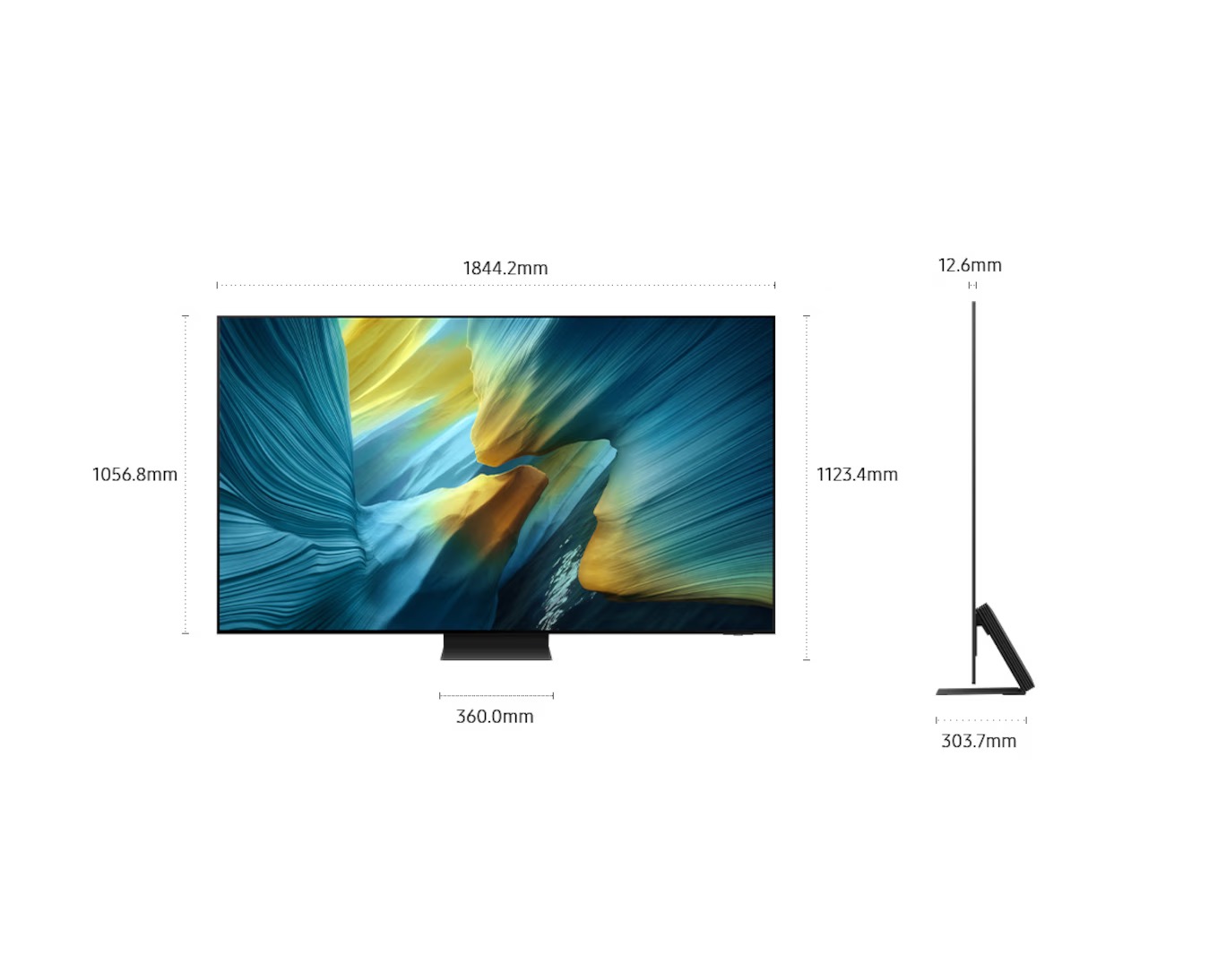 83"SAMSUNG QA83S95F 三星 4K OLED QA83S95FAJXXZ Vision AI Smart TV (國際版) 