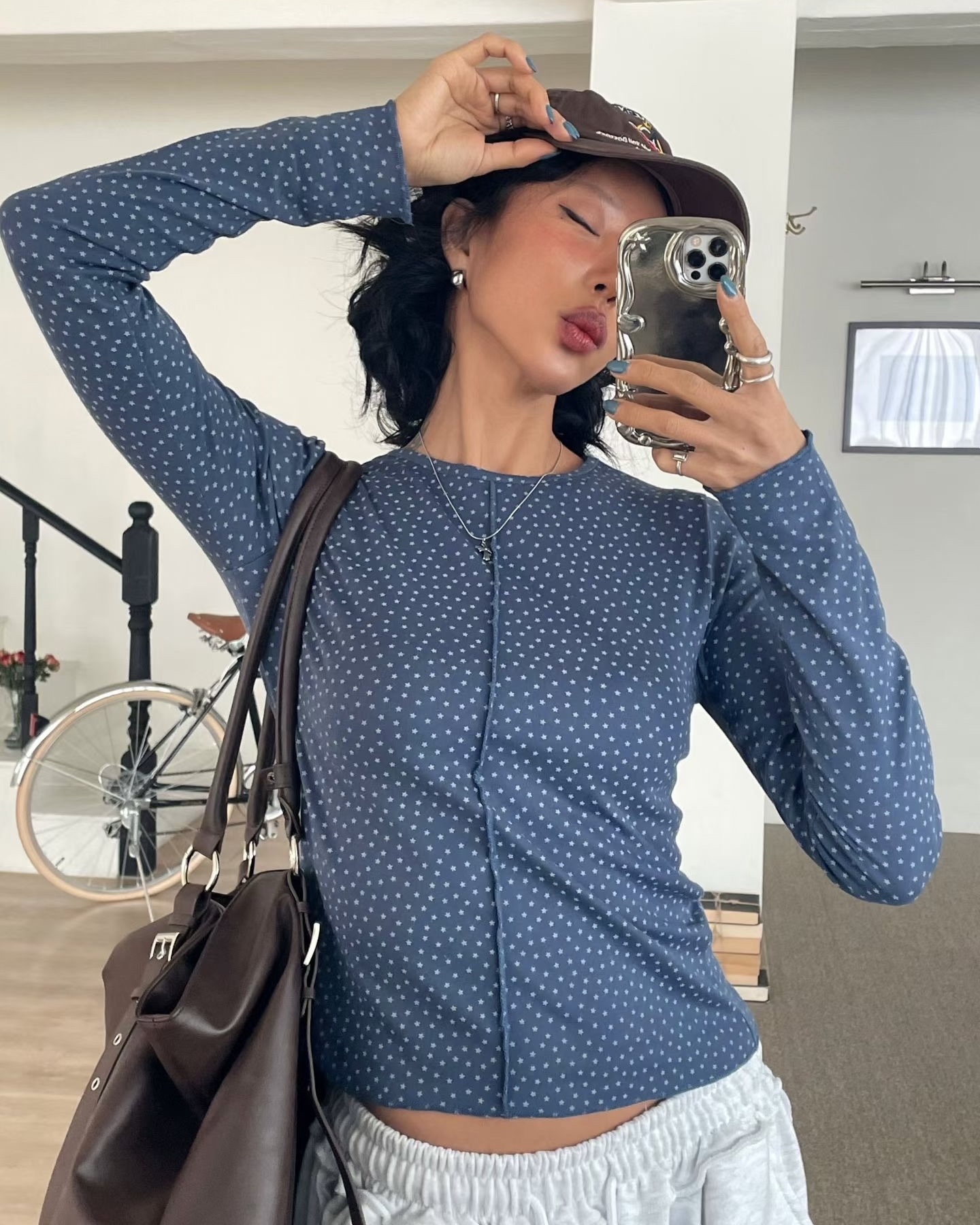 stars vintage longsleeve t-shirt 