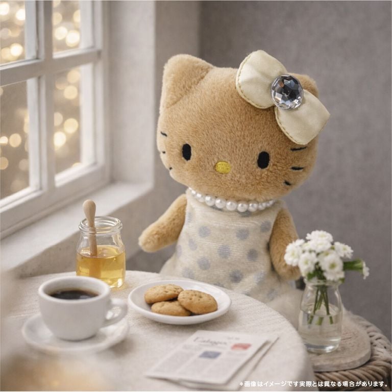 現貨｜Sanrio Hello Kitty 長腿 日版 毛公仔 吊飾 掛件 連心形扣 (KT55-13)