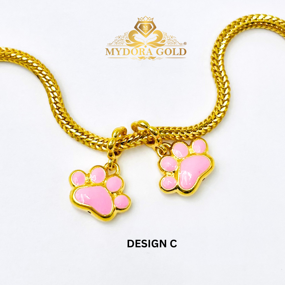 MYDORA Charm Comel Paw Print (5G) l EMAS 916/22K