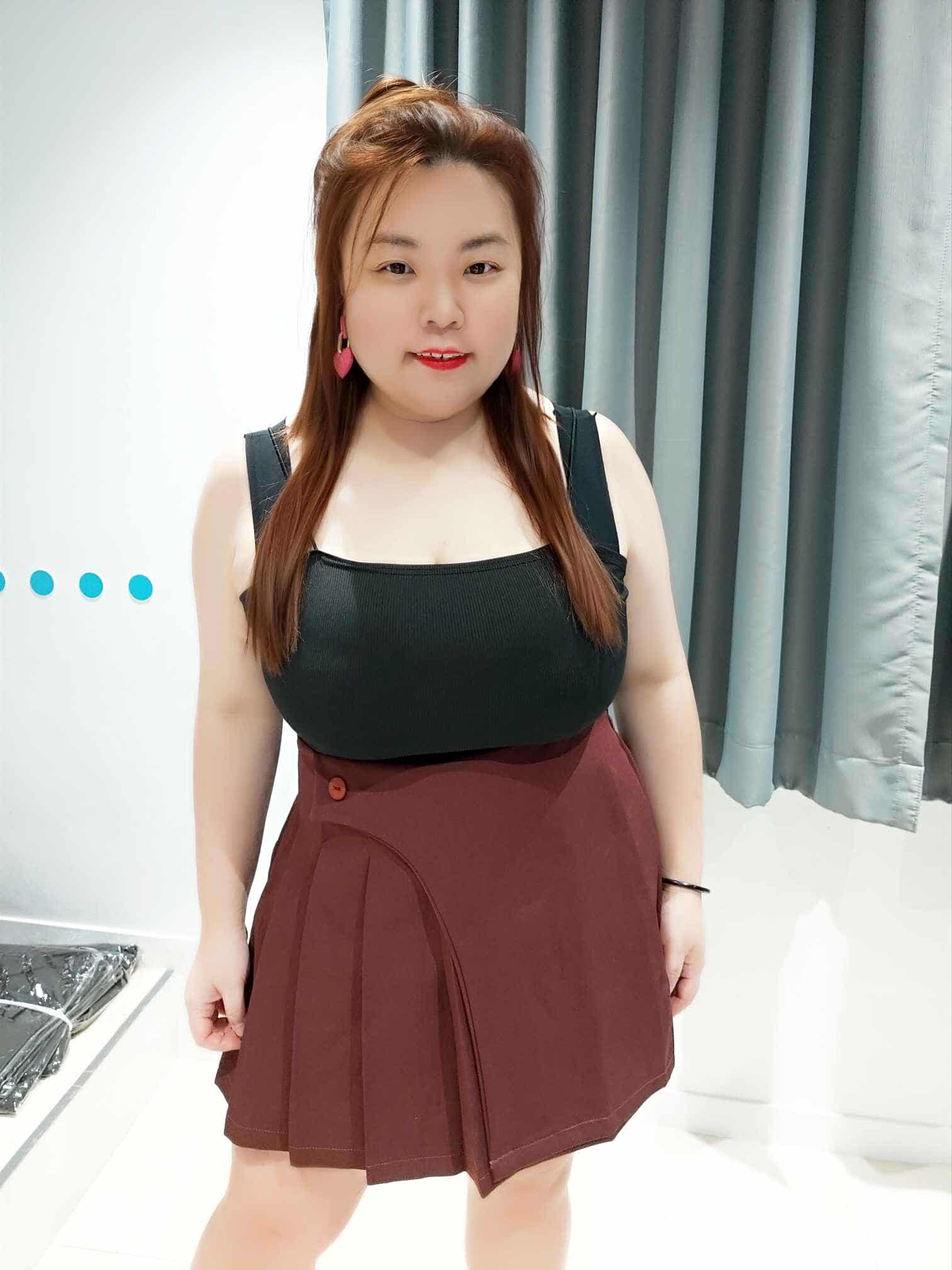 ENC11 B32 边百褶TALENT 前裙后裤裤裙 (腰围 30-44寸)