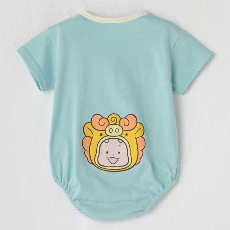 🇯🇵限量預訂 日本直送🇯🇵Oonotaro人物沖繩獅子前後印花短袖包屁衣